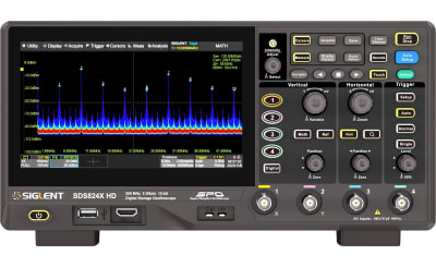 Siglent SDS814X HD 100MHz, 2GSa, 4 Channel,  12Bit Oscilloscope